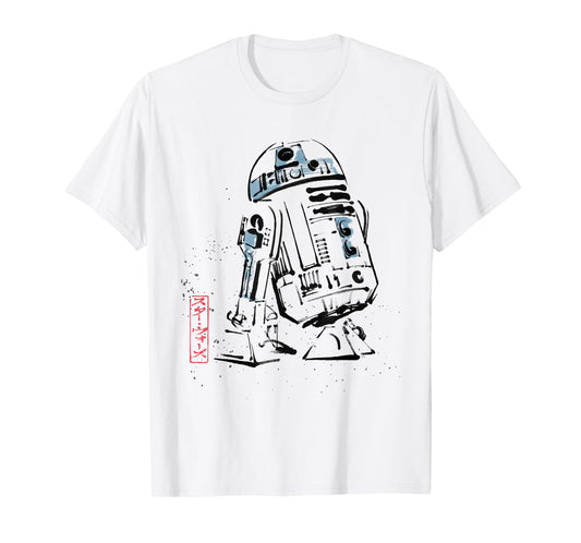 Star Wars R2-D2 Japan Sumi-e Ink Wash Painting Style T-Shirt