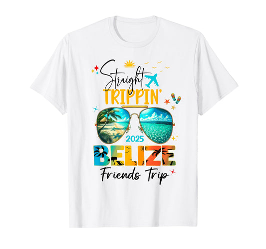 Belize Birthday Besties Trip 2025 Vacay T-Shirt