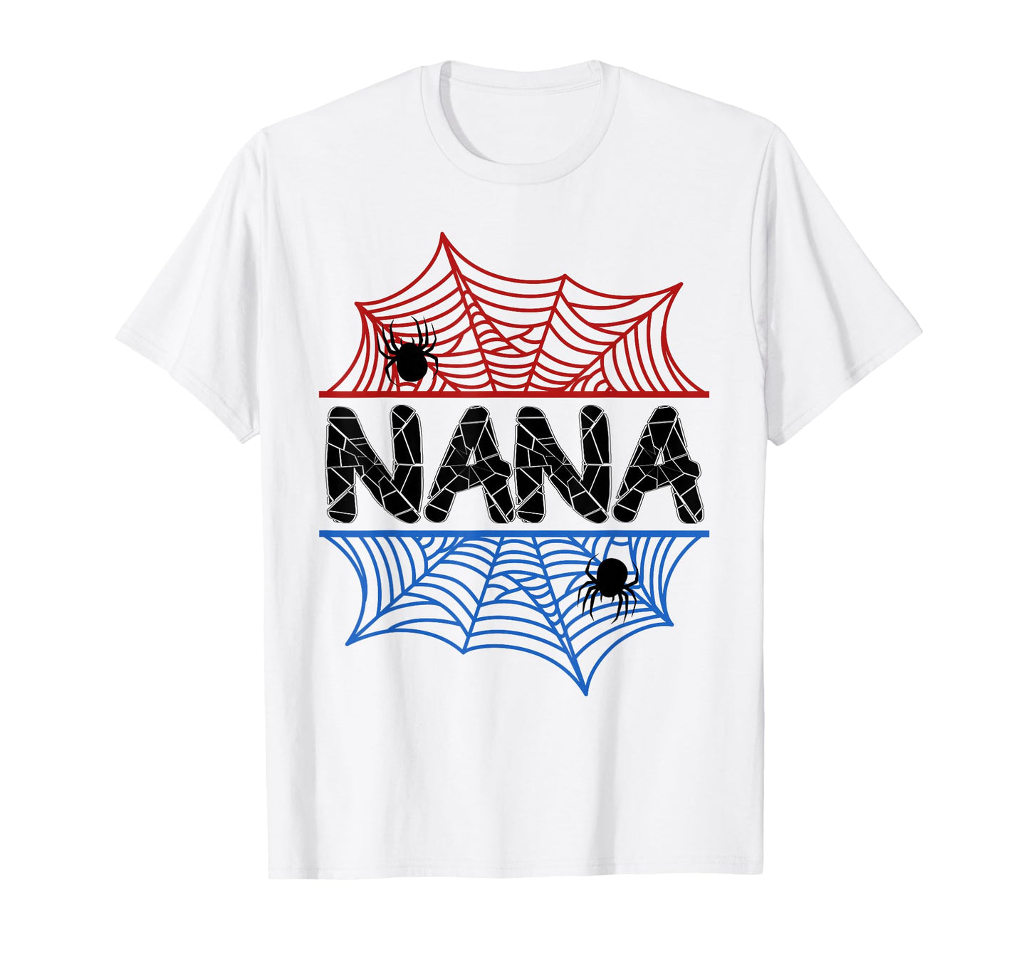 Nana Of The Birthday Boy Spider Grandma Bday Party T-Shirt