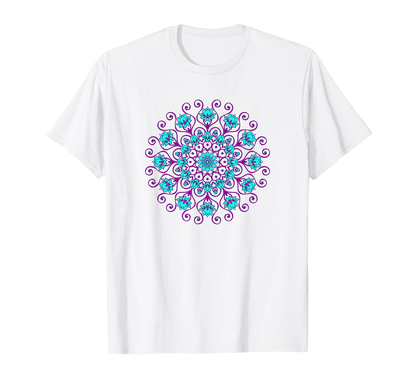 Lotus Flower Mandala Yoga Meditation Awareness Zen T-shirt T-Shirt