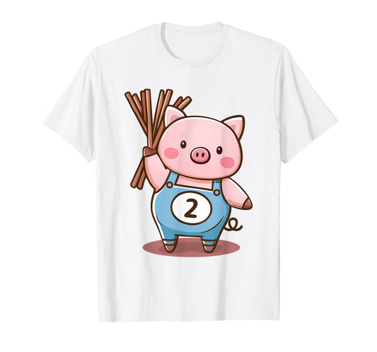 Three Little Pigs Pig 2 Costume Kids Girls Boys Men Women T-Shirt