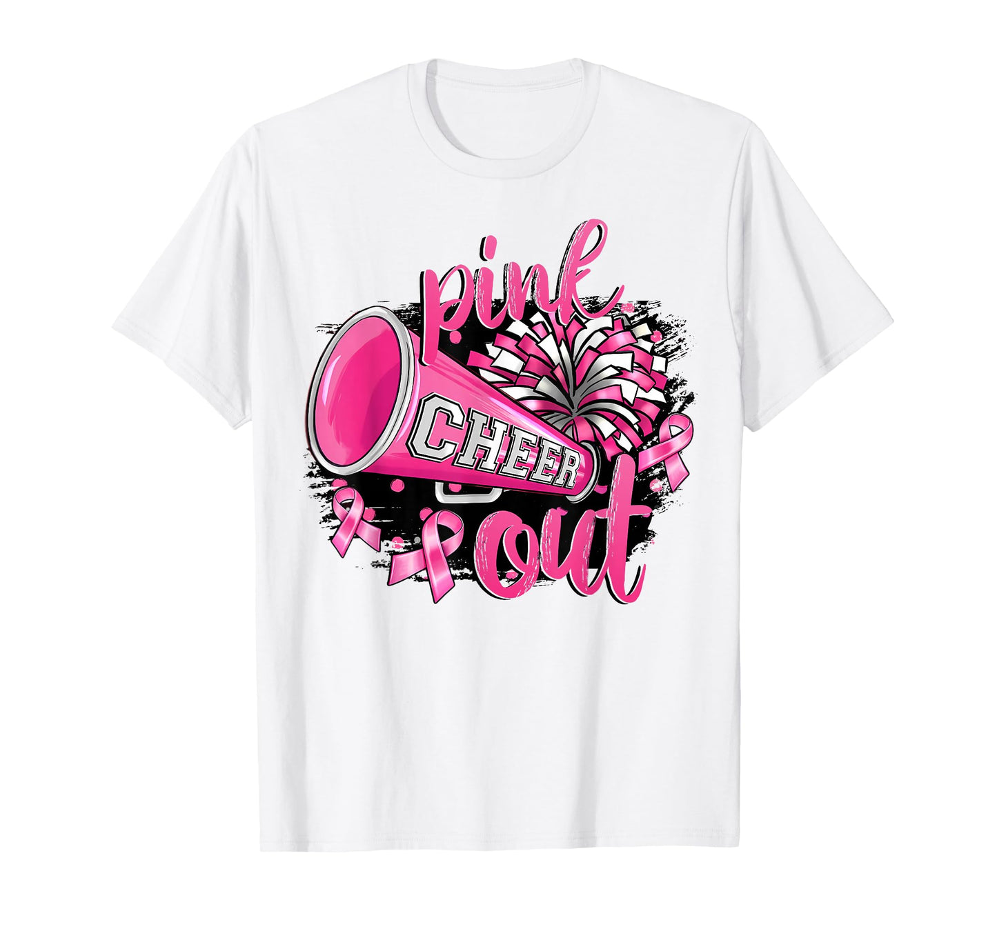 Pink Out Football Breast Cancer Awareness Cheer Mom Mama T-Shirt