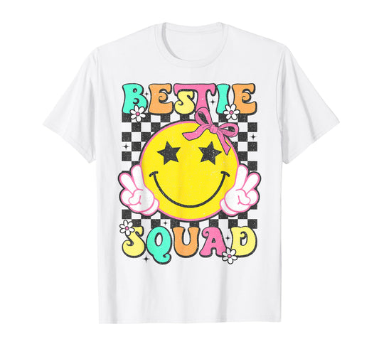 Groovy Bestie Squad Best Friends Matching Girls Party T-Shirt