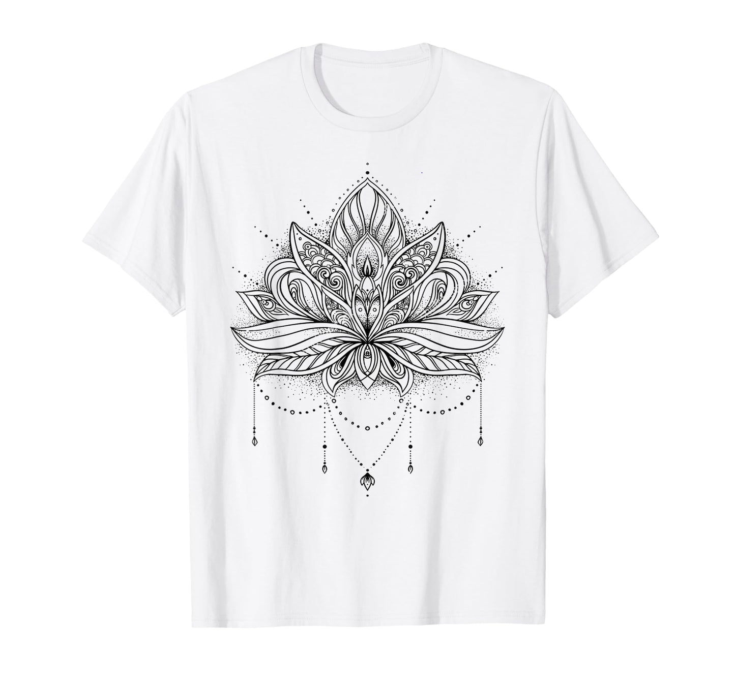 Sacred Geometry Meditation Positivity Love Mandala Lotus T-Shirt