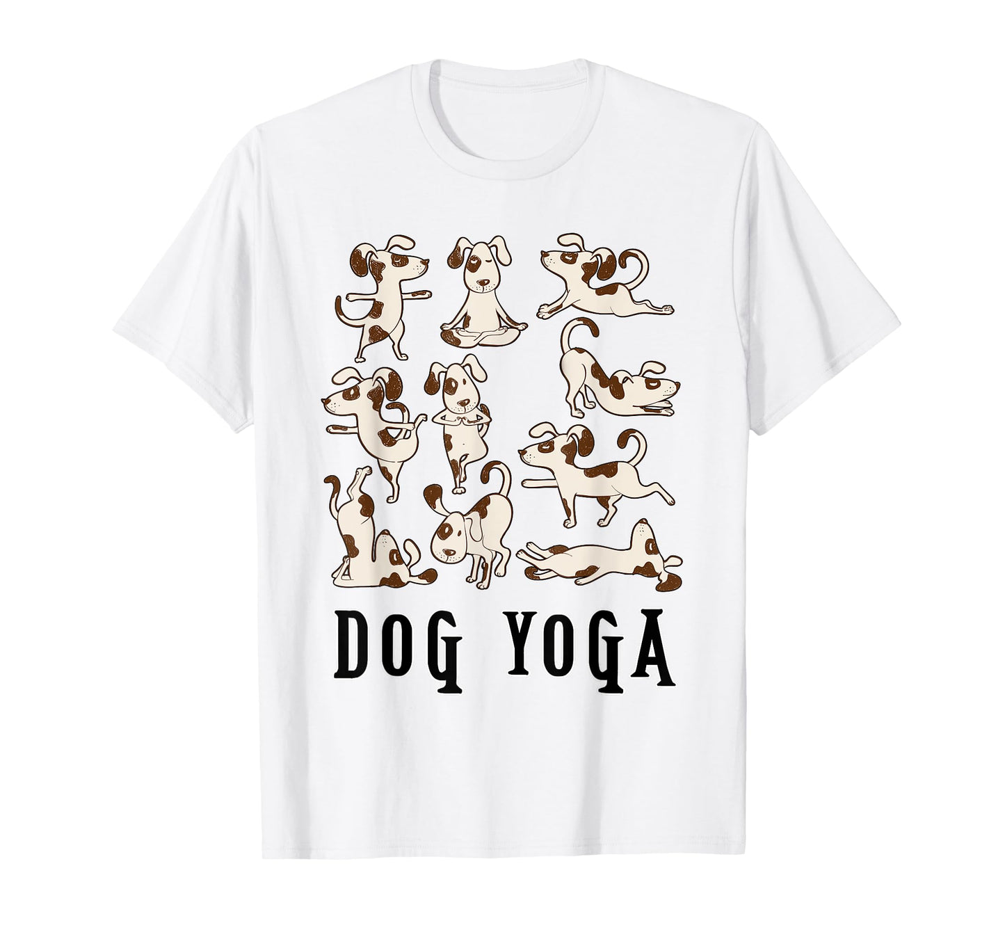 Fun Dog Yoga Gift T Shirt - Cute Family Wear Lt T-Shirt