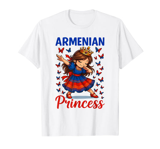 Armenian Princess Dabbing Girl Cultural Dress Souvenir Kids T-Shirt