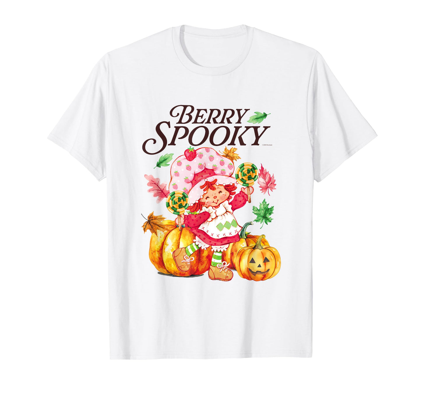 Strawberry Shortcake Berry Spooky Halloween Jack O Lantern T-Shirt