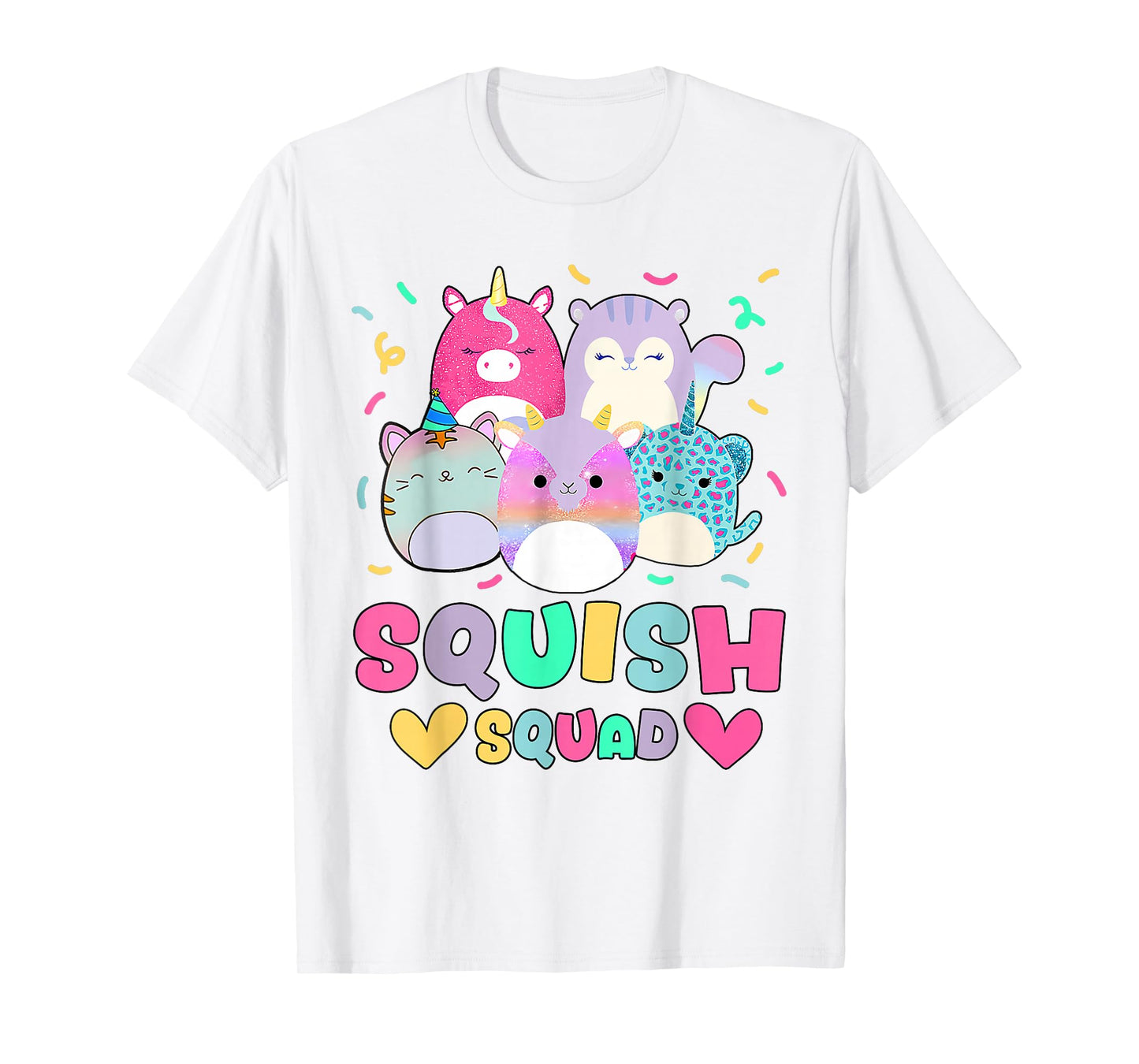Squish Squad Birthday Shirt For Girls Kids Toddlers T-Shirt