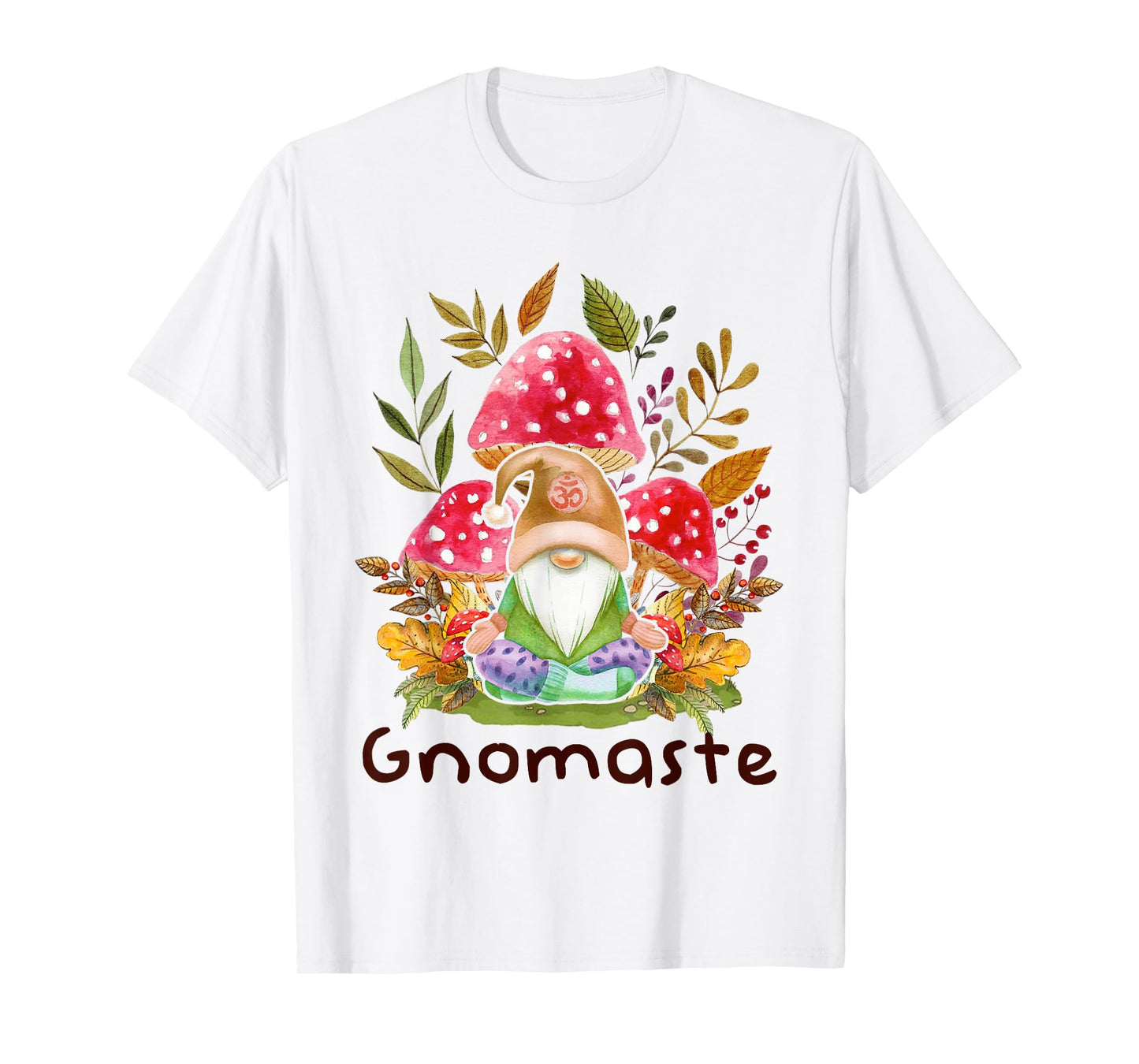 Cute Gnomaste Yoga Gnome Namaste Meditation Zen T-Shirt