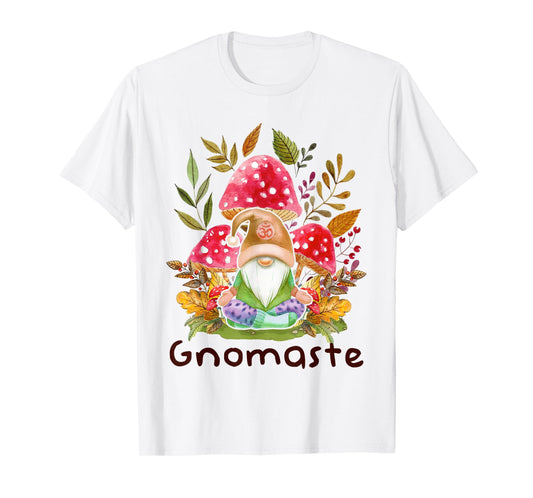 Cute Gnomaste Yoga Gnome Namaste Meditation Zen T-Shirt