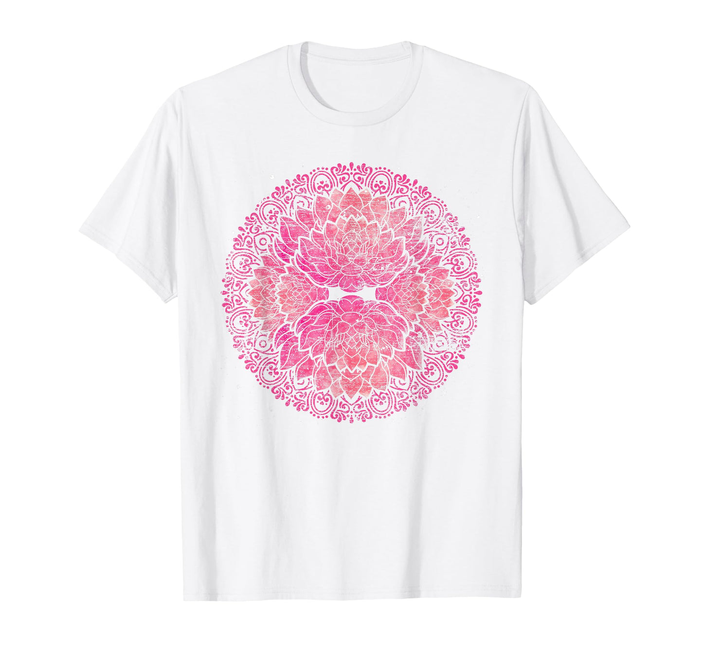 Yoga Flow Meditation Prana Art Flower Blossom Mandala Lotus T-Shirt