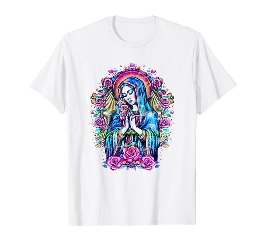 Praying Mary with roses, Christianity, Our Lady of Guadalupe T-Shirt