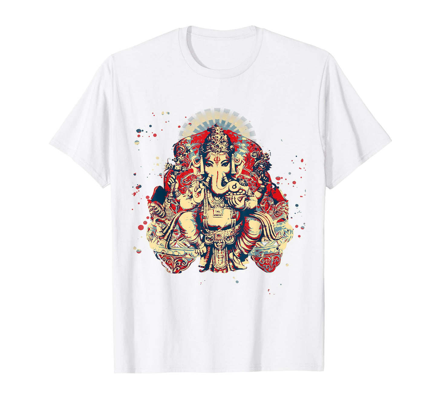 Yoga Shirts Spiritual Hindu God Ganesha T-Shirt Meditation T-Shirt