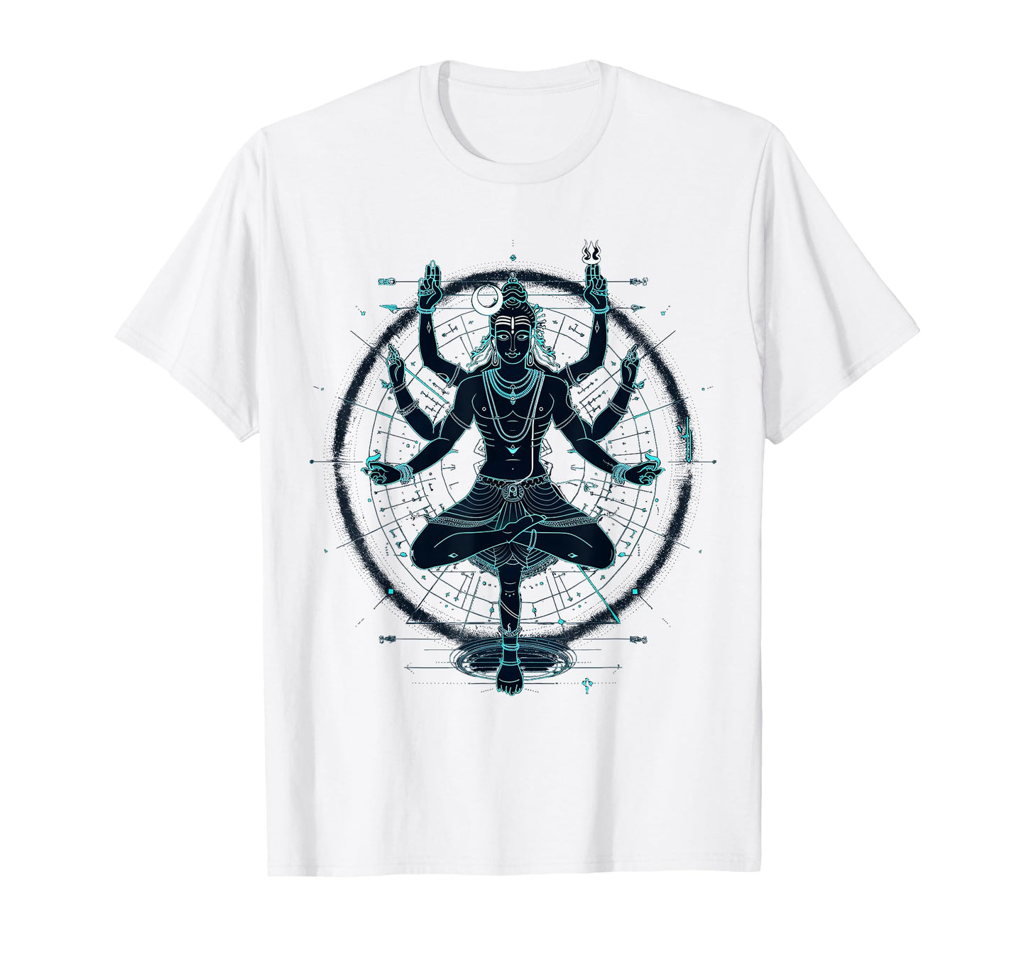 Shiva spiritual hindu god tandava dance yoga meditation T-Shirt
