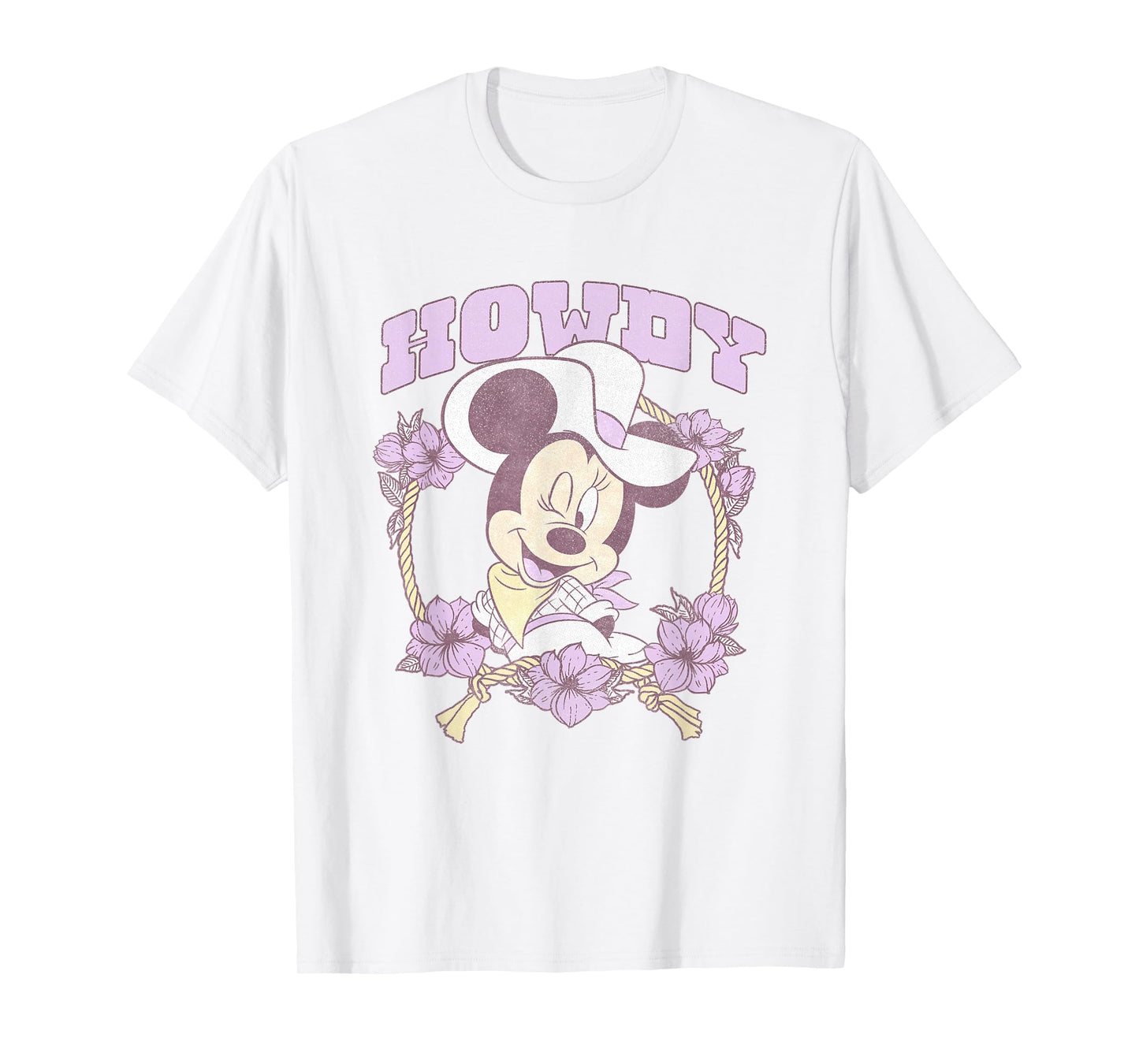 Disney Minnie Mouse Cute Cowgirl Minnie Vintage Big Logo T-Shirt