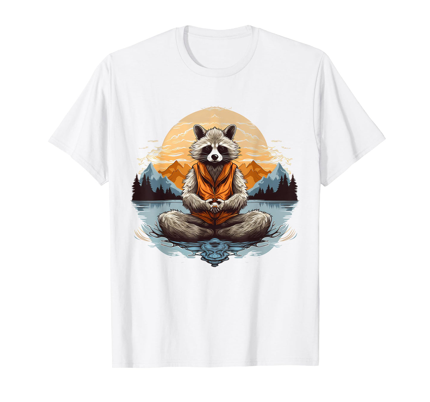 Racoon Meditation Yoga T-Shirt