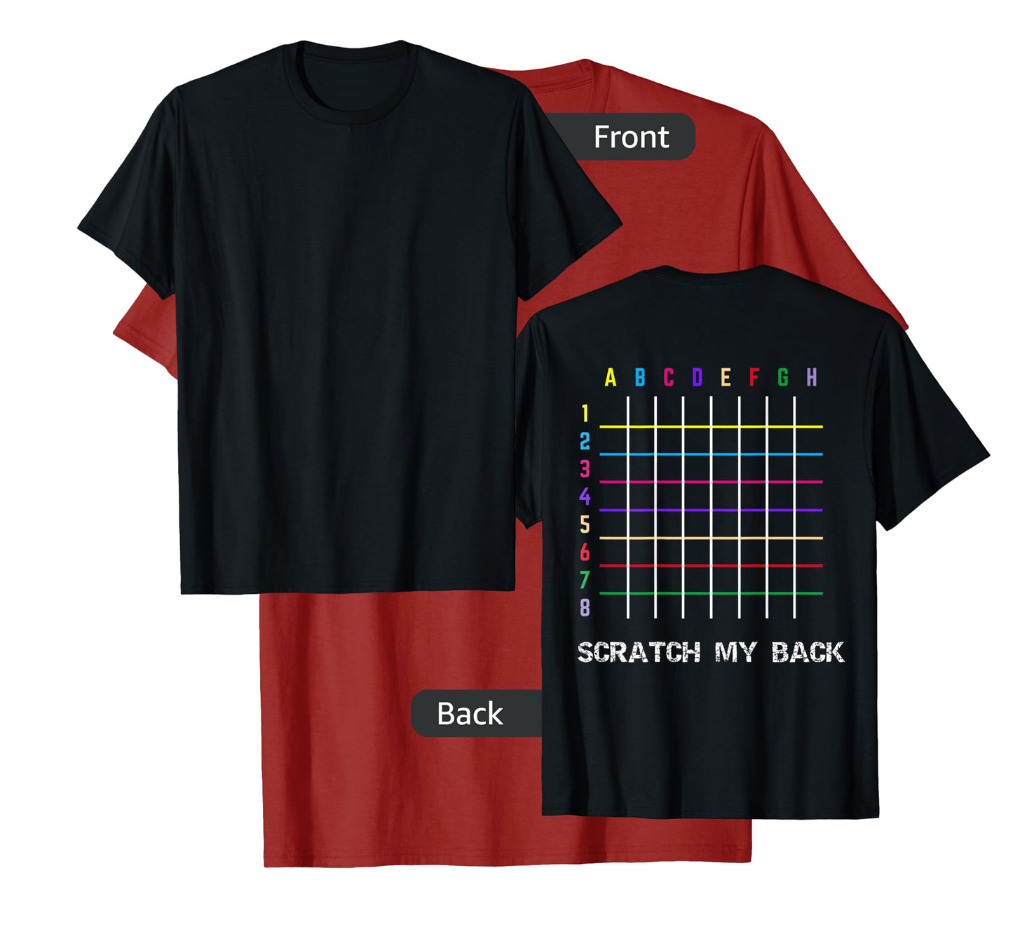 Please Scratch Me Backscratching Grid T-Shirt