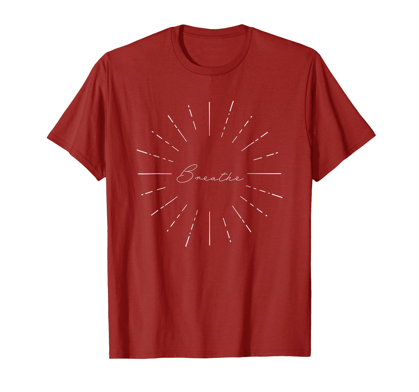 'Breathe' Starburst Calming Peaceful Breathwork Method Yoga T-Shirt