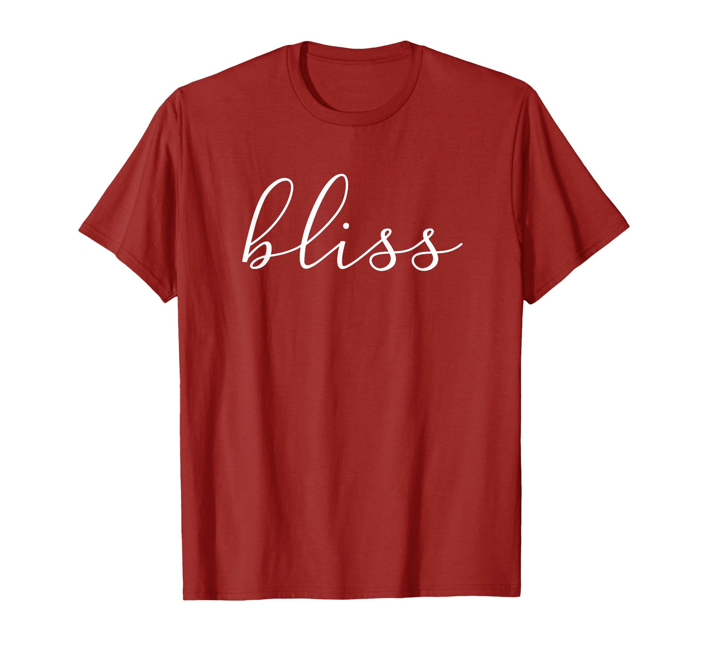 BLISS T-shirt Script Font Yoga T-Shirt