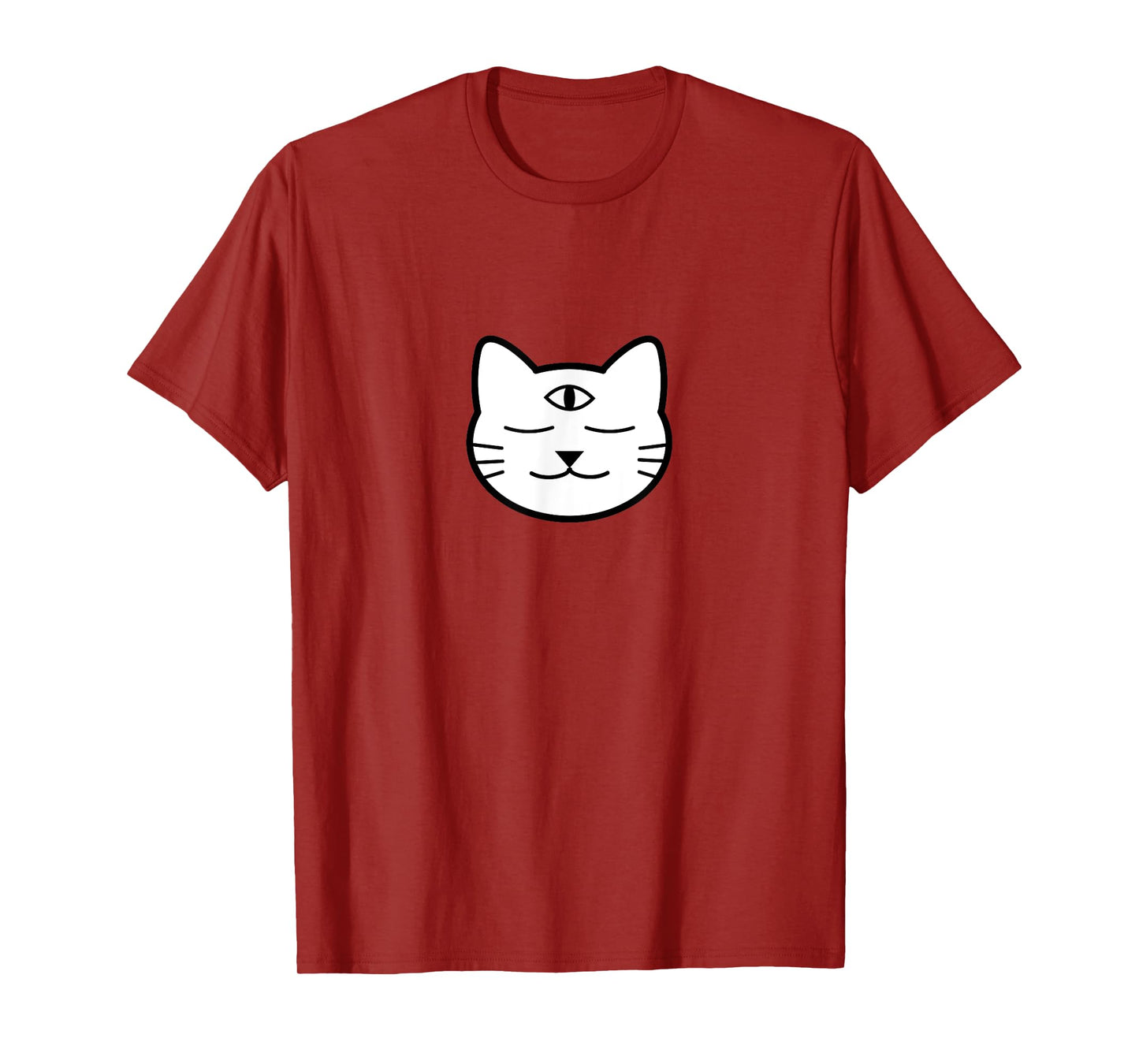 Three-Eyed Cat Third Eye Chakra Yoki Mascot Yoga Meditation T-Shirt