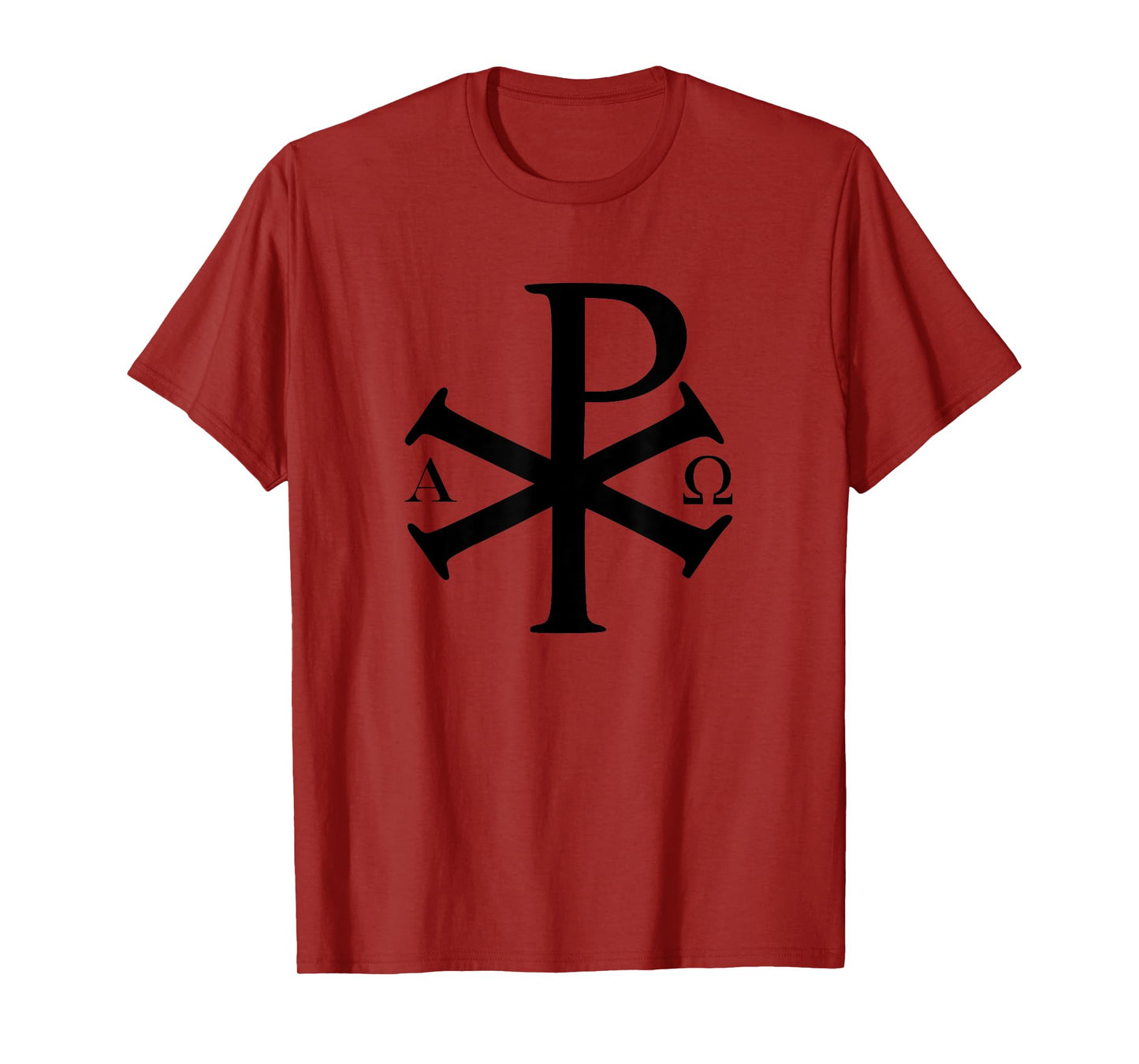 Chi Rho Christian God Alpha Omega Jesus Christ Christianity T-Shirt