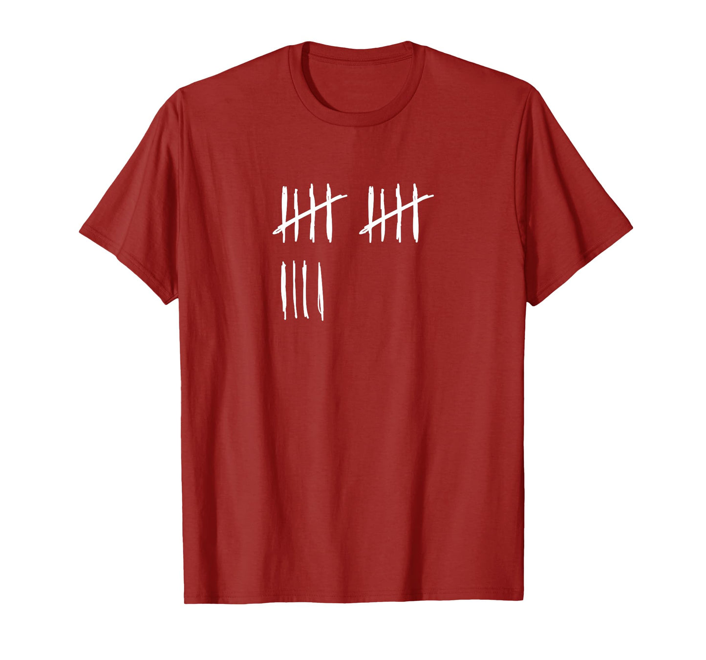 14 Years Done 14th Birthday Old Funny Tally Marks Counting T-Shirt