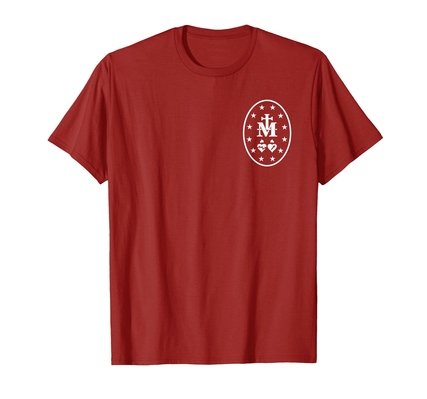 Miraculous Medal T-Shirt Catholic Virgin Mary Sacred Heart T-Shirt