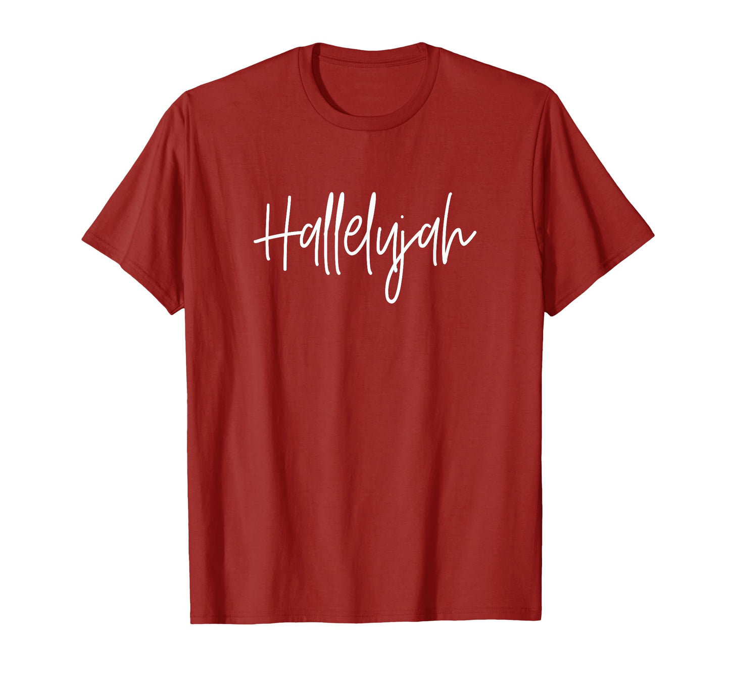 Cute Christian handwritten design - hallelujah T-Shirt