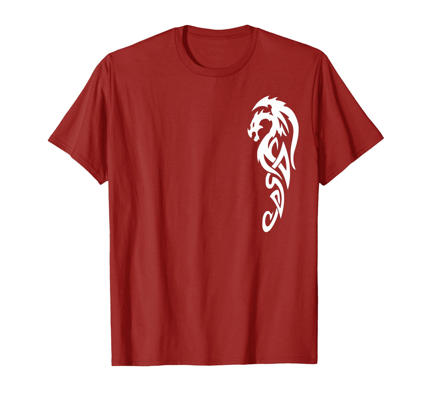 White Tribal Dragon Martial Arts T-Shirt