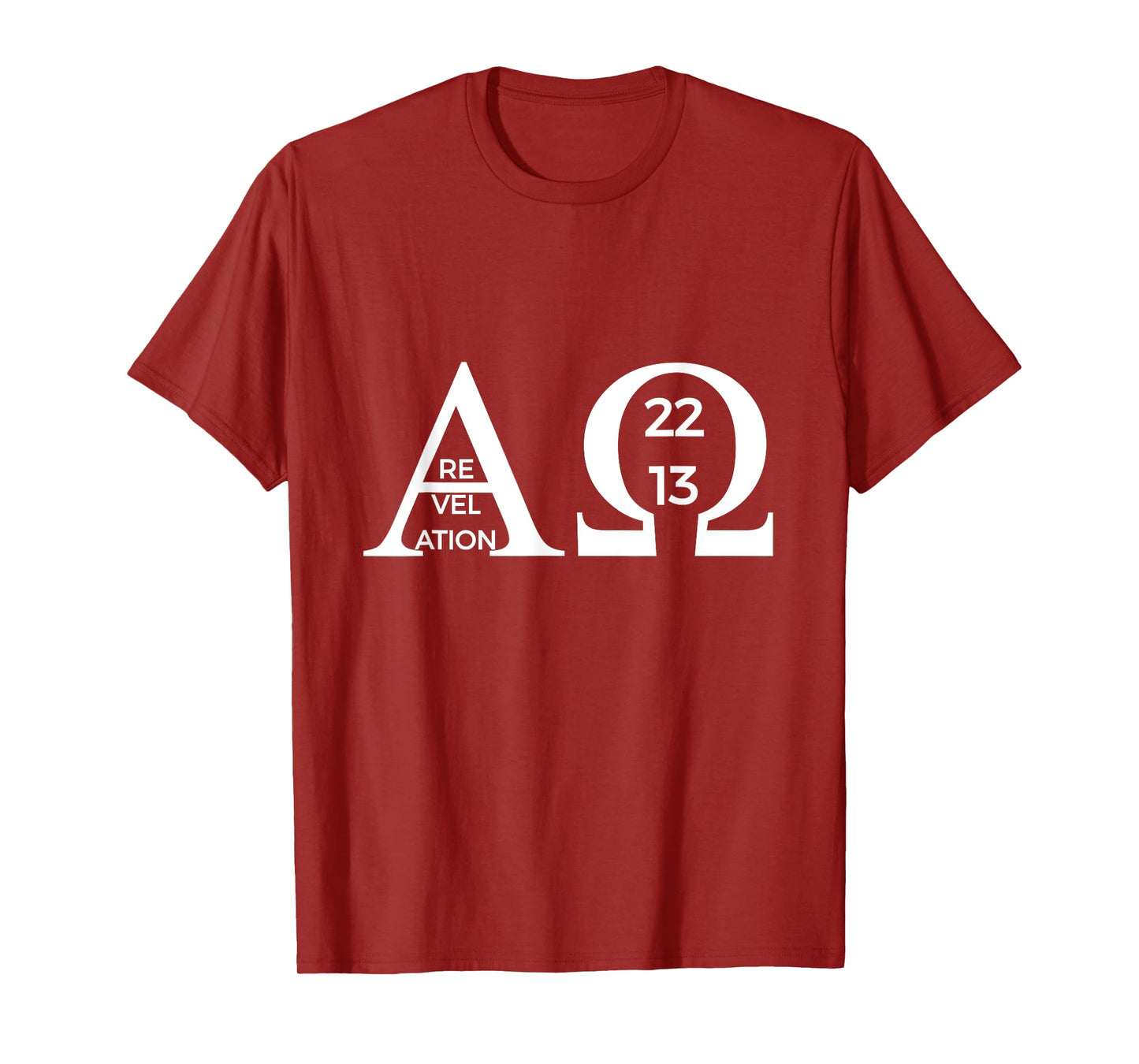 Revelation 22:13 Alpha Omega T-Shirt Bible Christian Shirt T-Shirt
