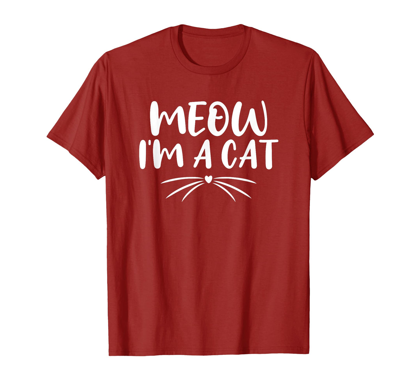 Meow I'm A Cat Funny Halloween Costume Couples 2021 T-Shirt for Men Women Kids