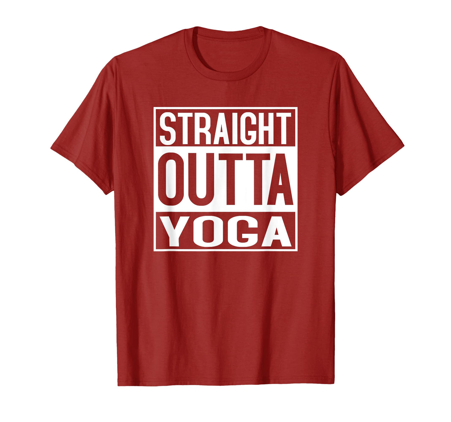 Straight Outta Yoga TShirt Shirt Funny Yogi Ashtanga Hot T-Shirt