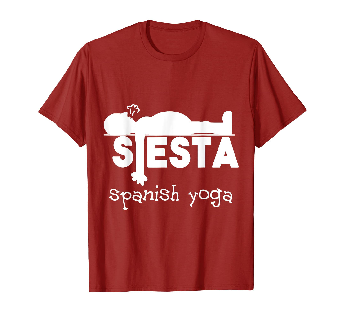 Yoga Gift & Funny Sleeping Fun Spanish Siesta T-Shirt