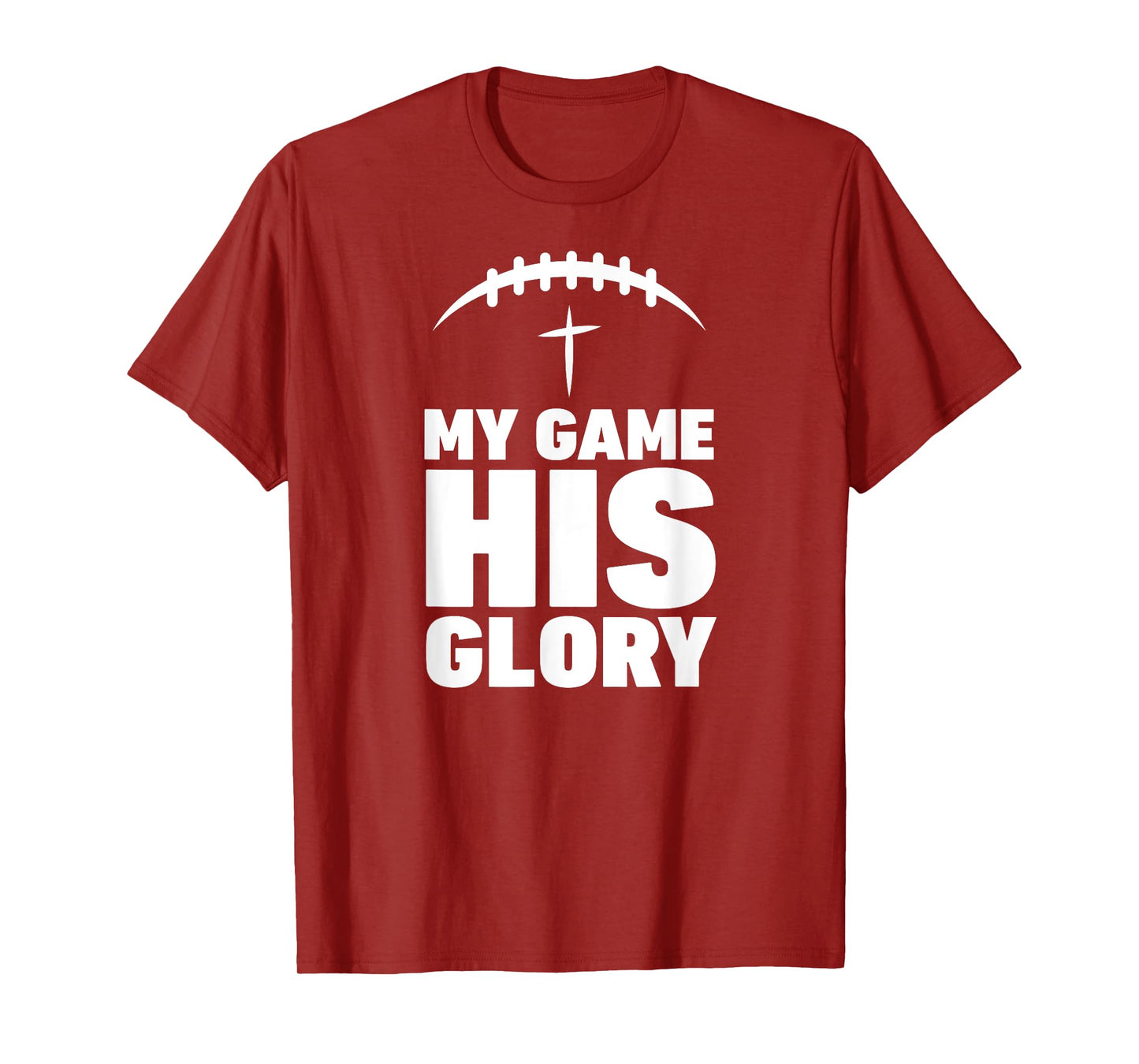 My Game his Glory Football Christian Jesus Shirt Winner Men T-Shirt