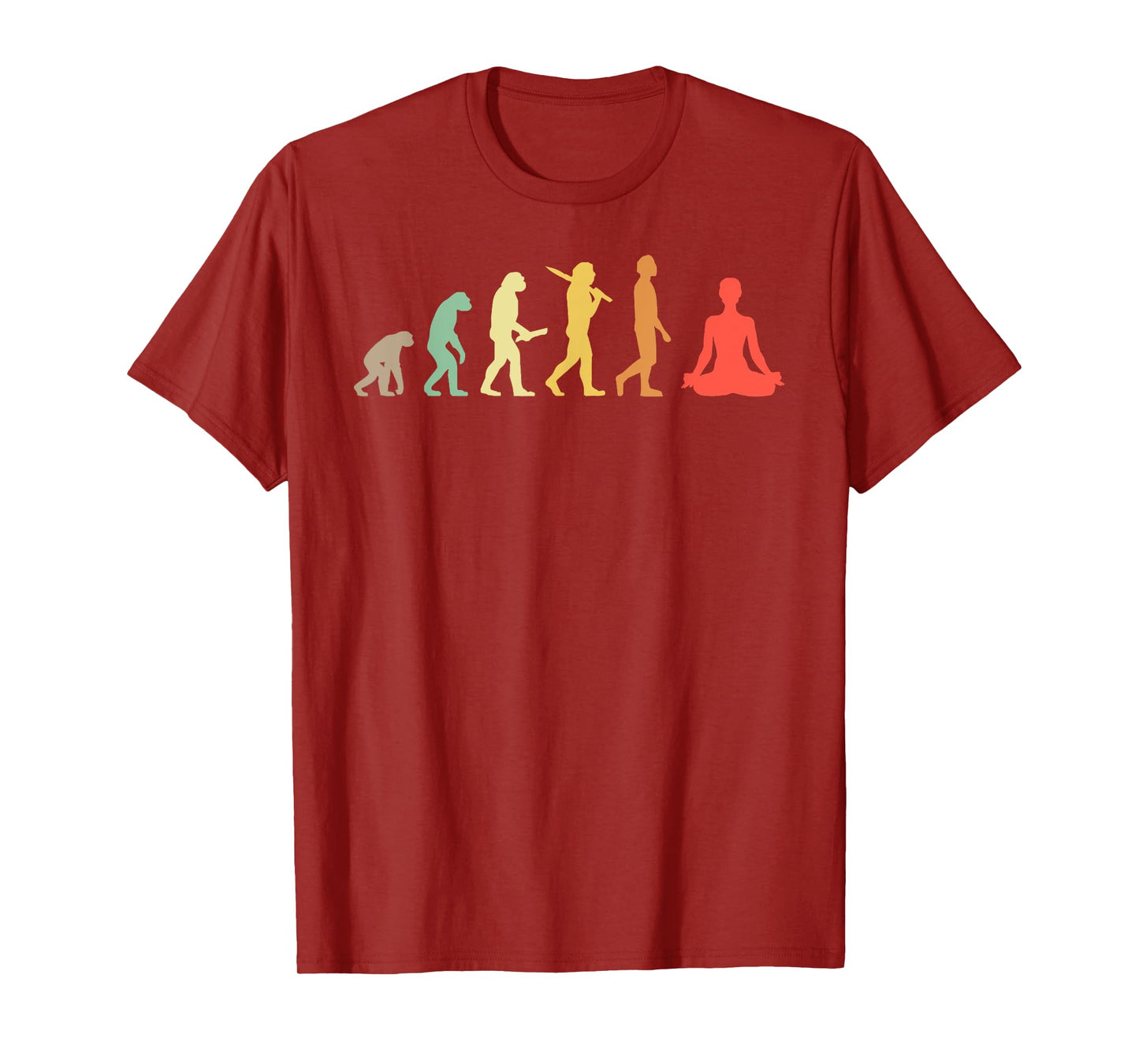 Retro Yoga Evolution Gift For Yogis T-Shirt