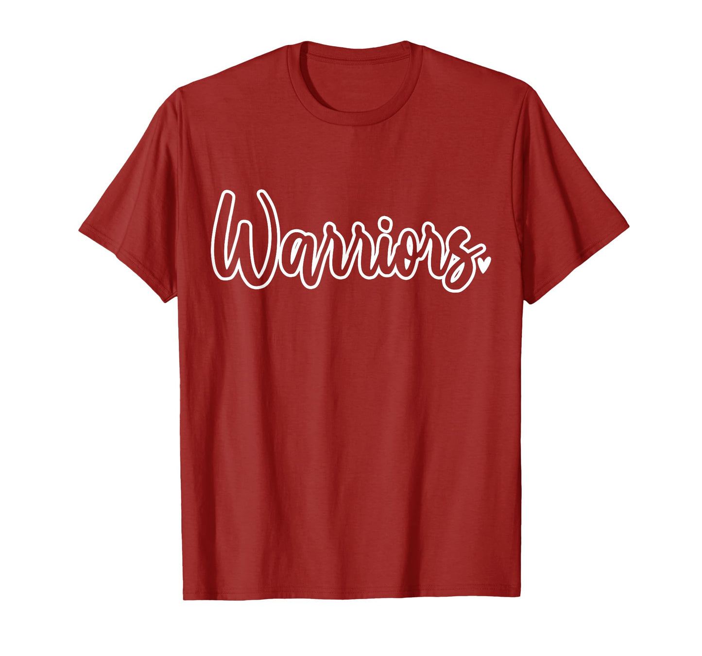 Warriors School Sports Fan Team T-Shirt
