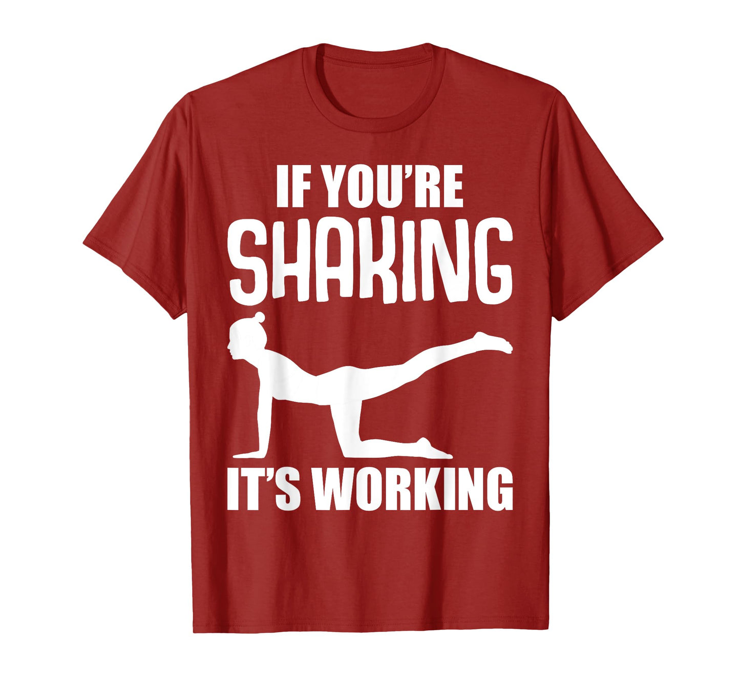 Cool Pilates Gifts Black Unisex-Adults Classic Fit Cotton Polyester Workout T-Shirt Small
