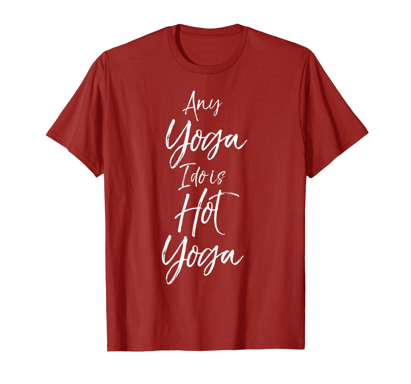 Yoga Workouts Fitness Design Studio Women's Hot Yoga Quote T-Shirt - Black, Small