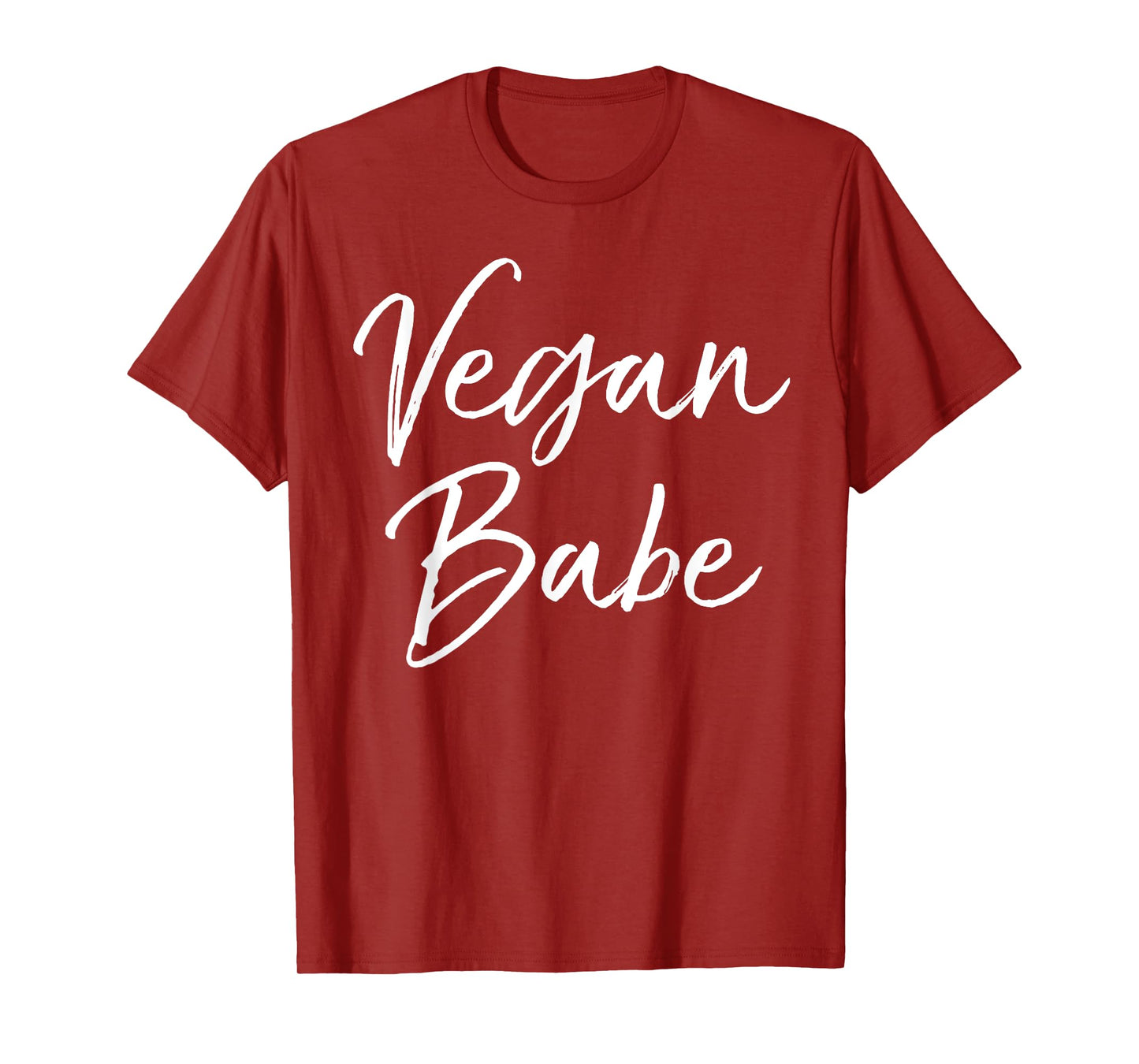 Vegan Babe Shirt Girl Cute Calligraphy Vegan Shirt for Women