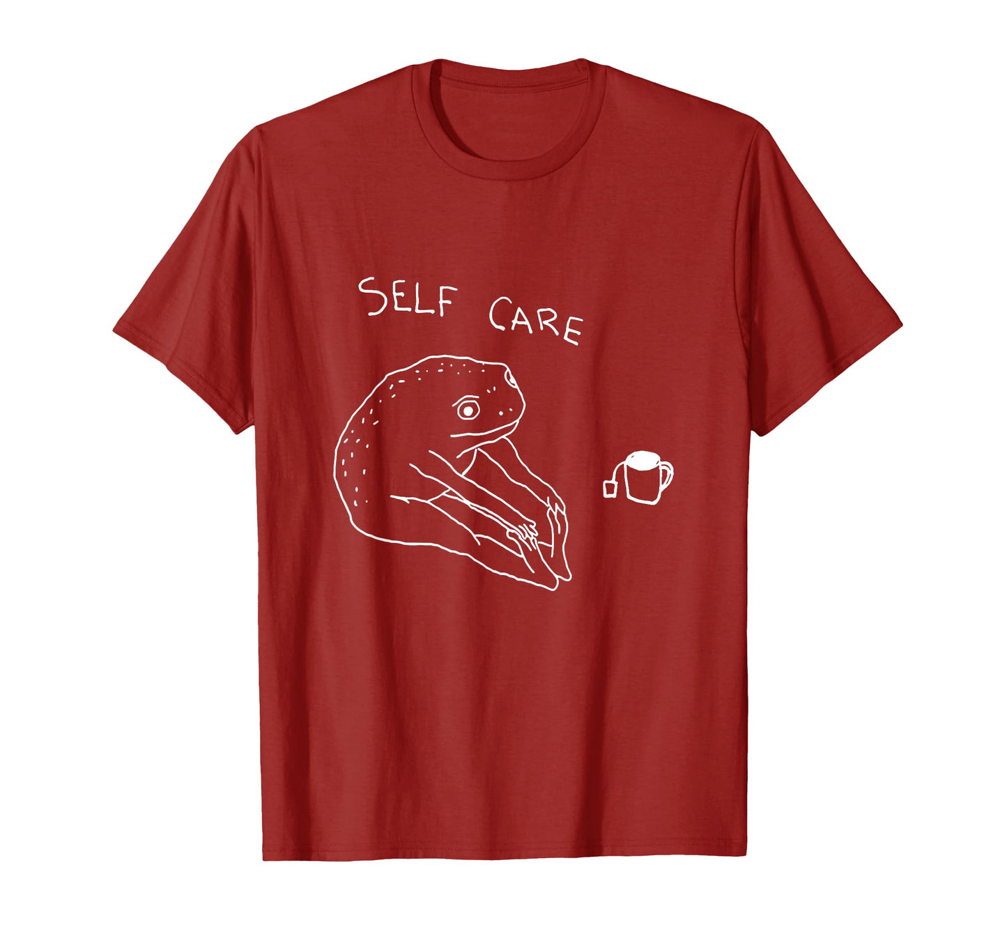 Self Care | Frog Drinking Tea | Yoga T-Shirt
