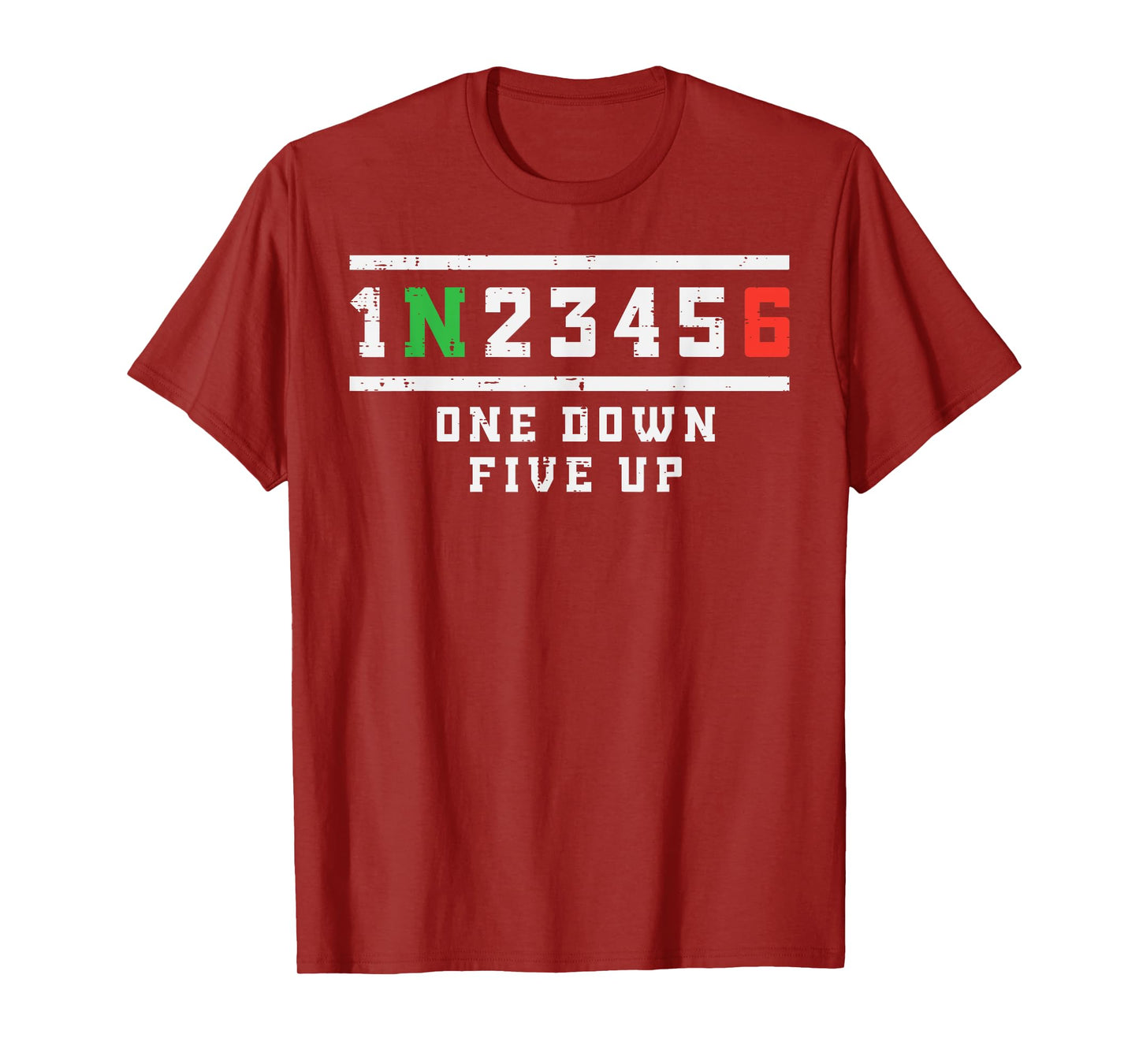 Motorcycle Gear Shift One Down Five Up Biker Men Women Kids T-Shirt