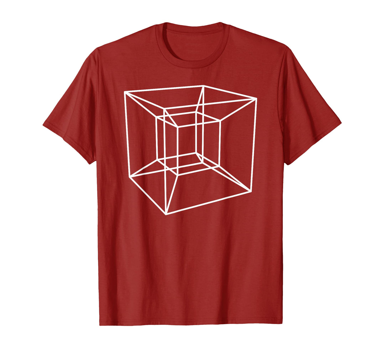 Tesseract Hypercube Sacred Geometry T-Shirt