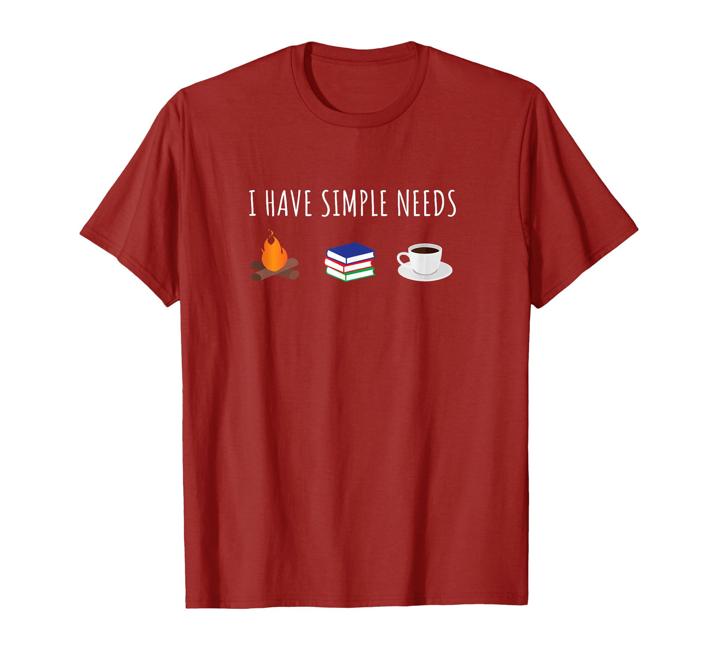 Funny Love Camping Reading Coffee T-Shirt