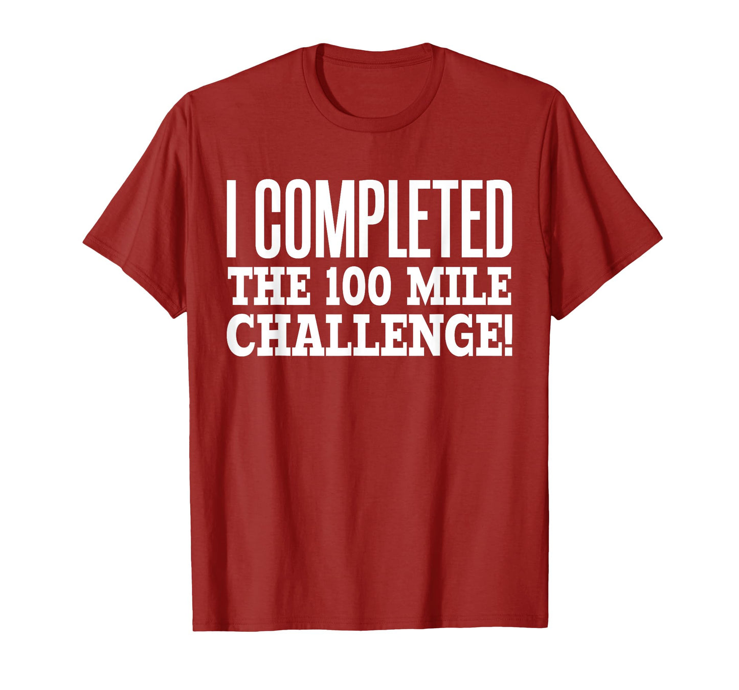I Completed the 100 Mile Challenge Running Race T-Shirt