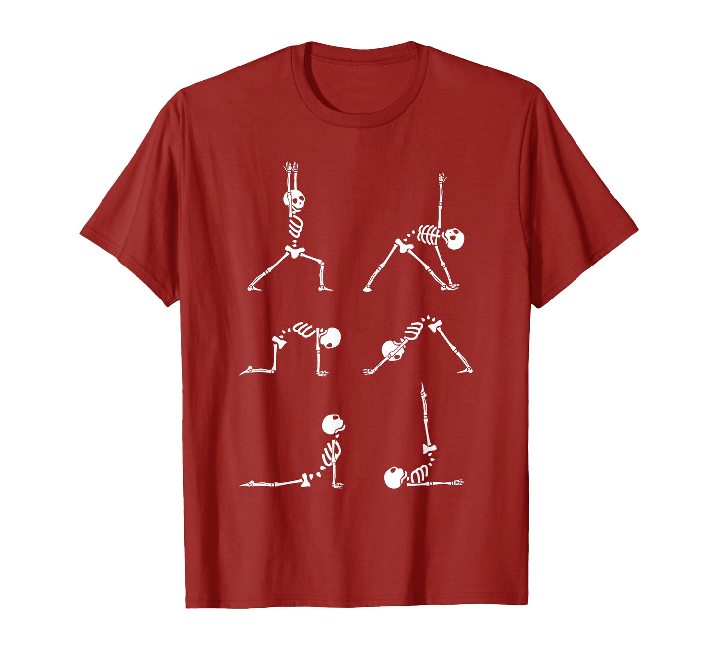 Yoga Skeleton Shirt Funny Halloween Exercise Costume T-Shirt