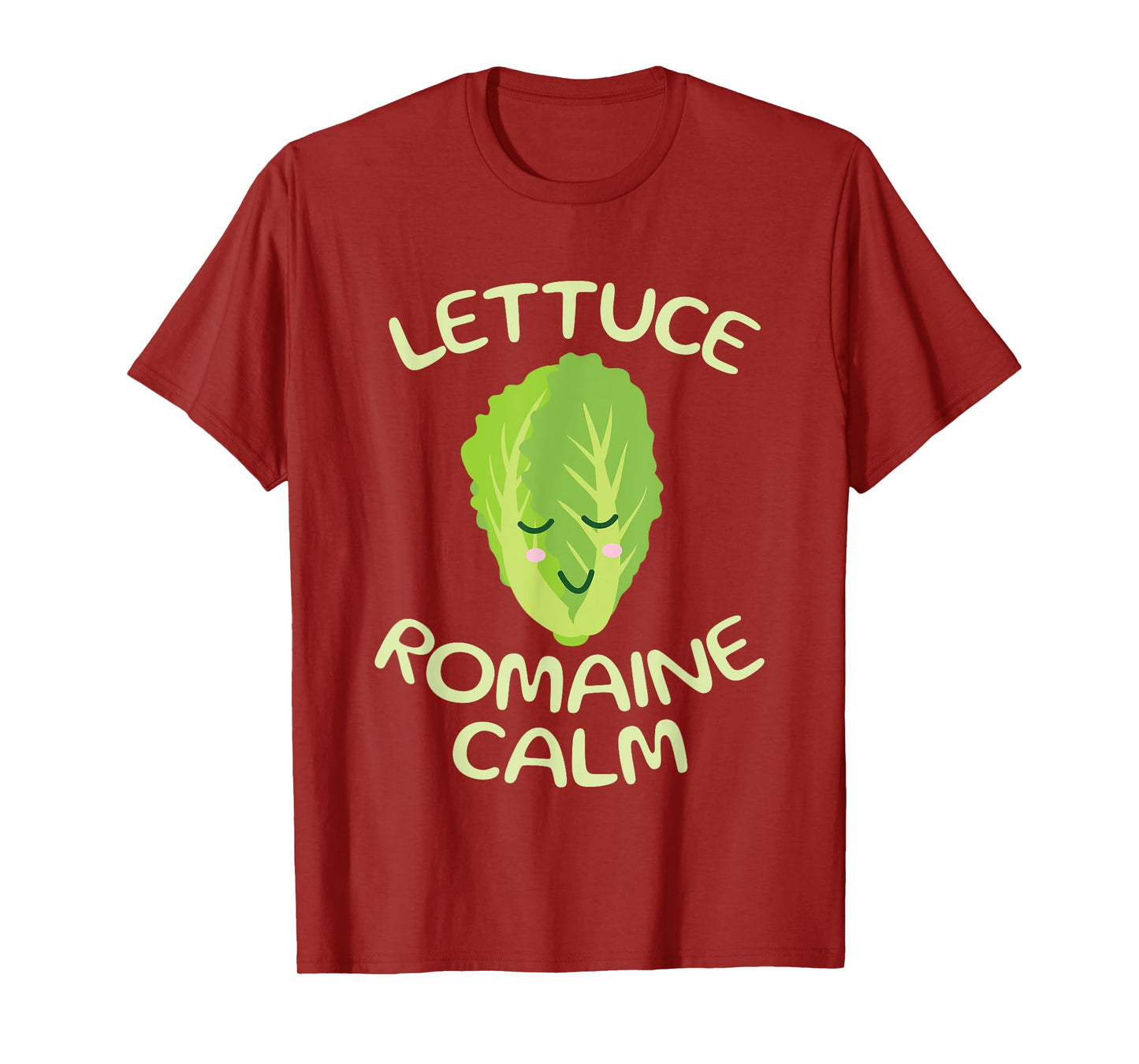 Vegan Vegetarian Unique Gifts Apparel Vegan Lettuce Romaine Calm Funny Vegetarian Vegetables Yoga T-Shirt