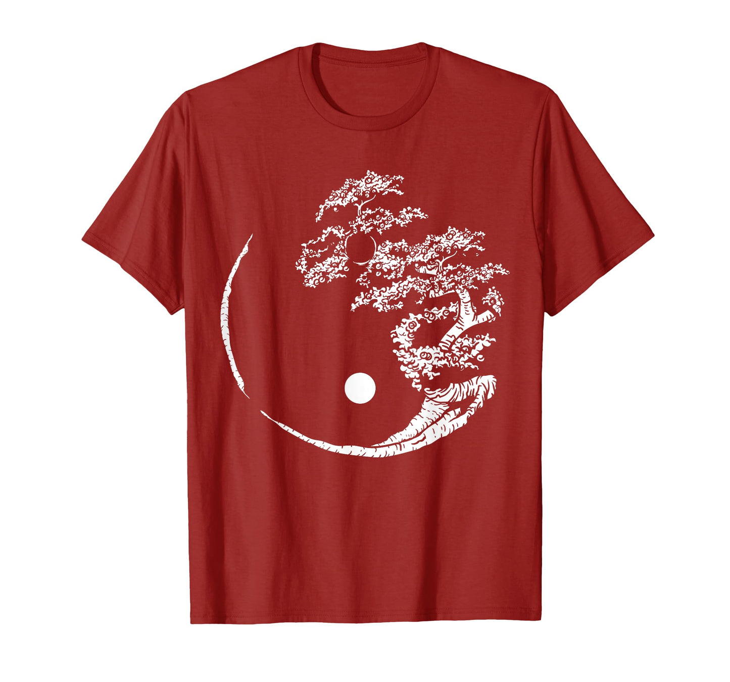 Mandala Yin Yang Bonsai Tree Funny Hippie Gift For Men Women T-Shirt