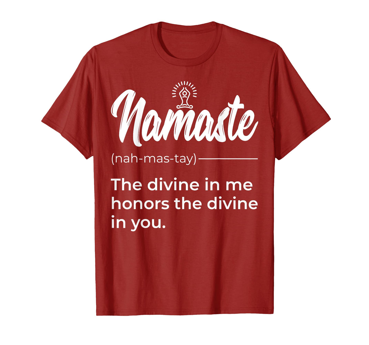 Namaste Buddha Lotus Definition Quotes Yoga Lover T-Shirt