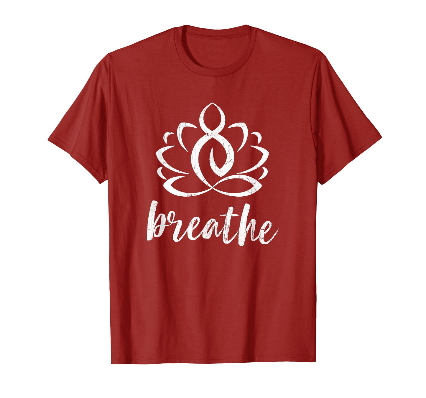 Breathe Yoga Relaxation Lotus Flower Inspiration T-Shirt