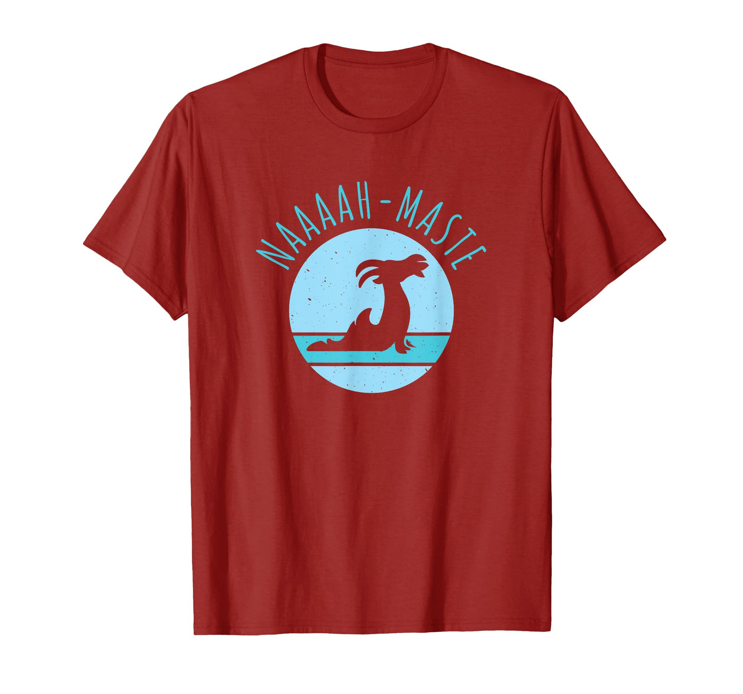 Funny Naaaah-maste Goat Yoga Namaste T-Shirt, Small, Black